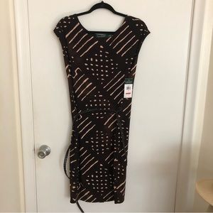 Ralph Lauren sleeveless dress with geometric print